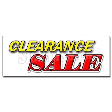 CLEARANCE SALE DECAL Sticker Retail Store Wide 50% Discount Huge Mega Save